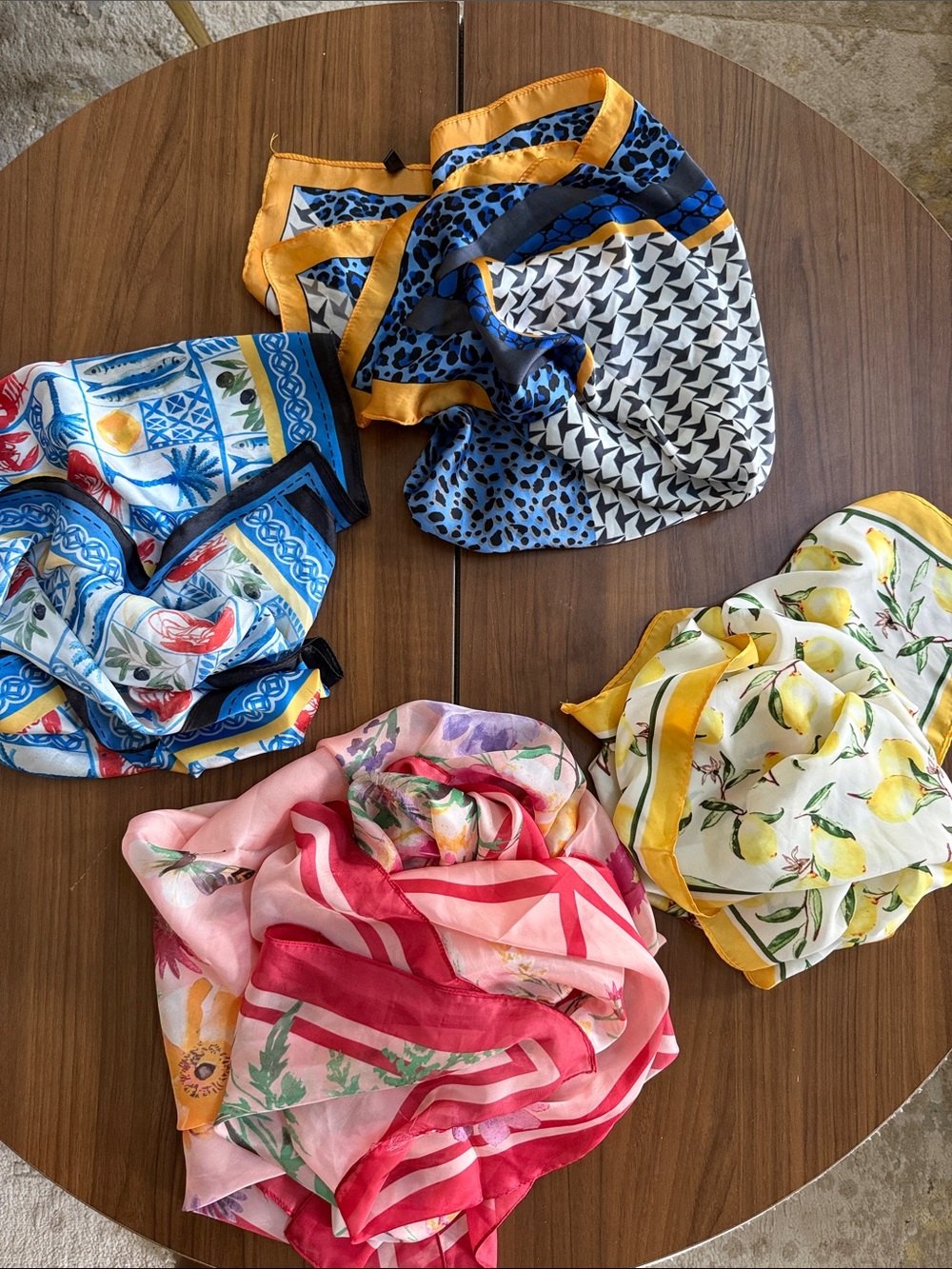 Assortment of Scarves Floral & Patterned Scarves - Assorted Colors